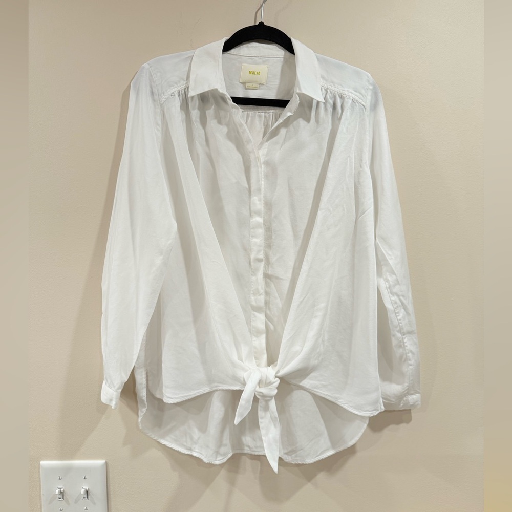 🔥Maeve Women's White Button-Up Blouse🔥